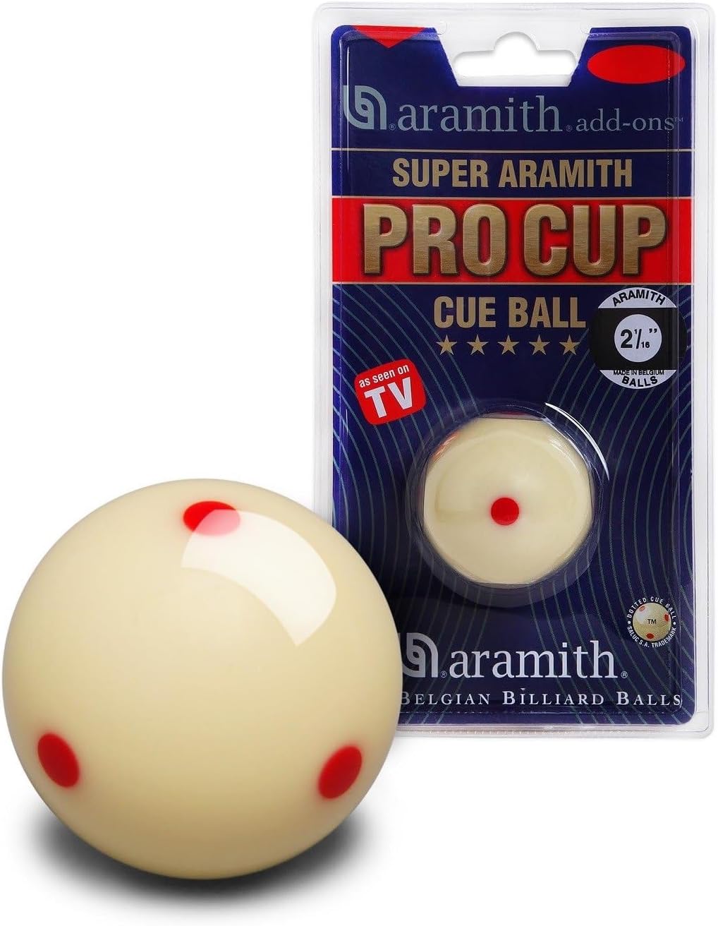 RED DOT PRO CUP CUE BALL - ARAMITH