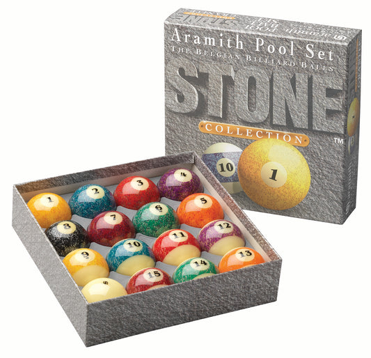 2 1/4" STONE POOL BALL SET - ARAMITH