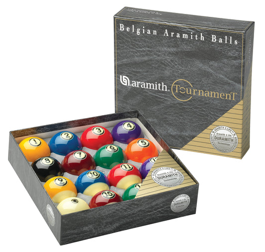 2 1/4" TOURNAMENT DURAMITH POOL BALL SET - ARAMITH