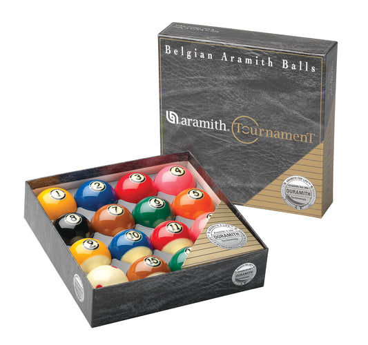 2 1/4" TV TOURNAMENT DURAMITH POOL BALL SET - ARAMITH