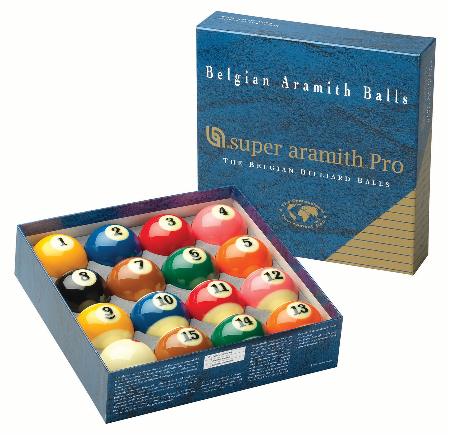 2 1/4" TV SUPER ARAMITH PRO POOL BALL SET