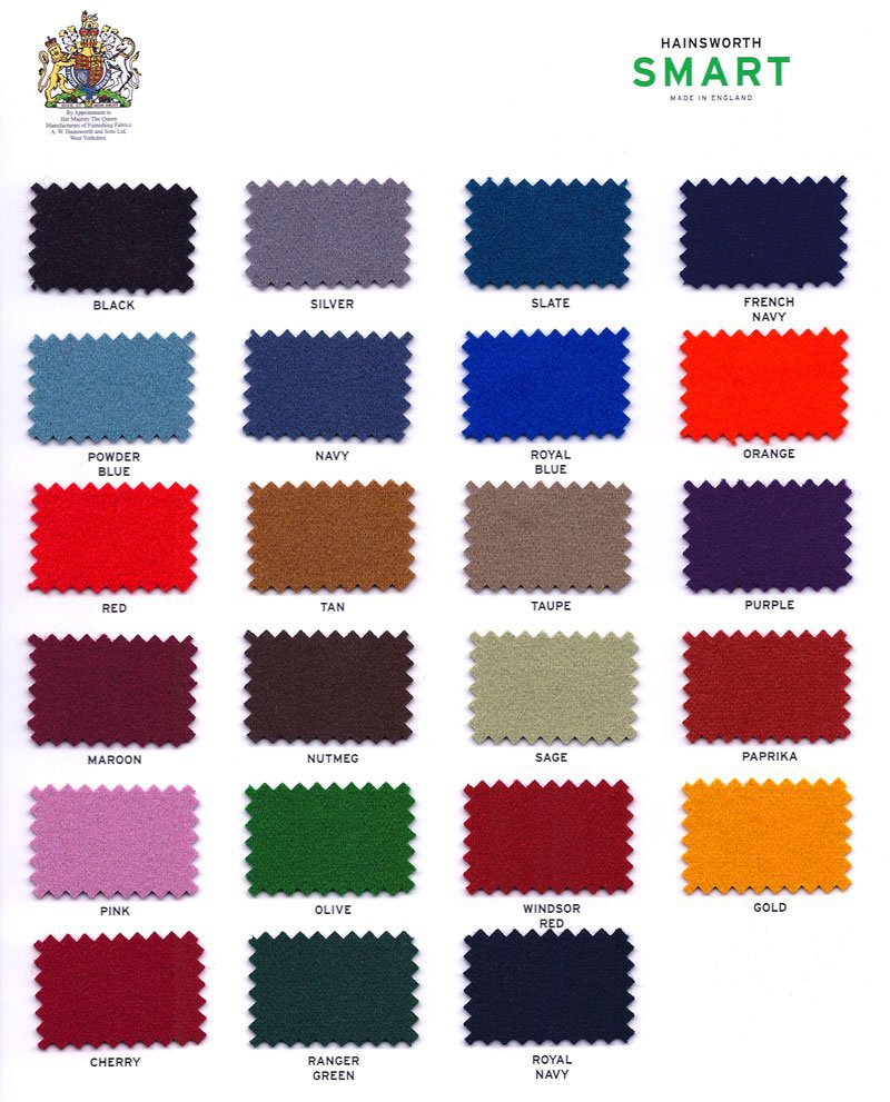 CLOTH COLOUR CHARTS