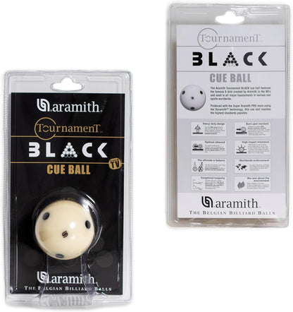 2 1/4" BLACK DOT PRO CUP CUE BALL - ARAMITH