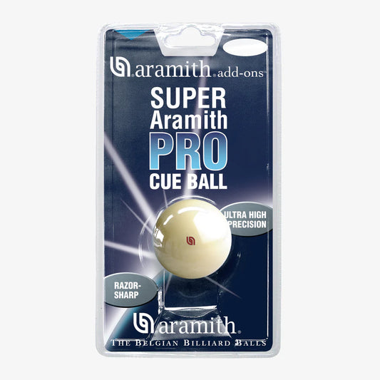 2 1/4" SUPER PRO RED LOGO CUE BALL - ARAMITH