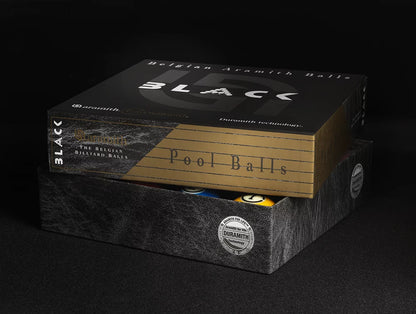 2 1/4"BLACK SERIES DURAMITH POOL BALL SET - ARAMITH