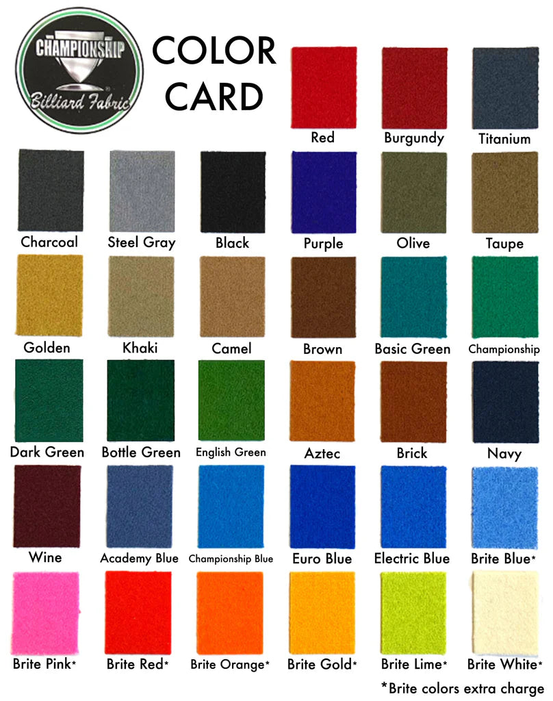 CLOTH COLOUR CHARTS